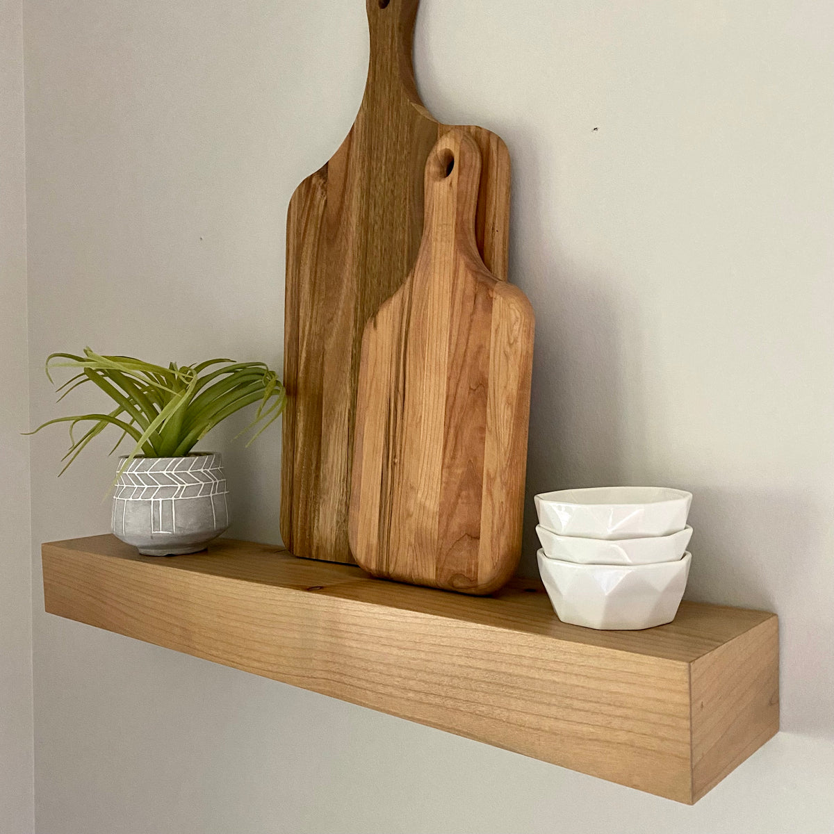 Modern Rustic Deep Floating Shelves 10 Deep by 3 tall – Sawtooth